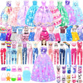 82PCS Doll Clothes and Accessories with Closet for 11.5 Inch Doll T135