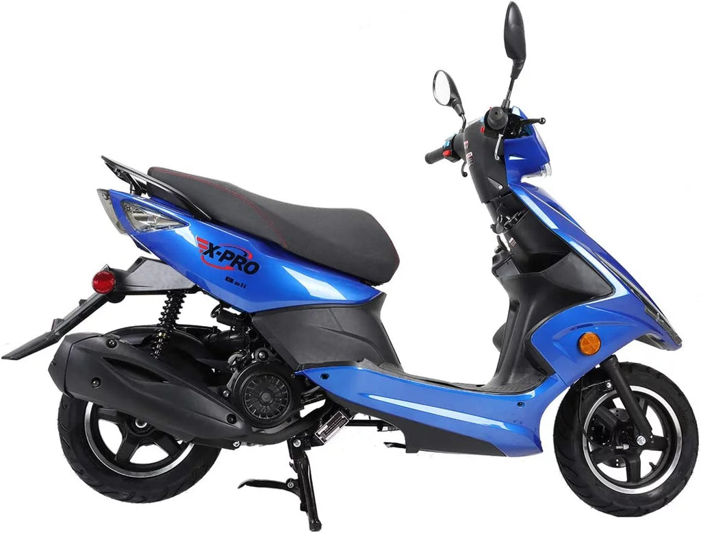 150cc Gas Powered Moped Scooter with 10" Aluminum Wheels J372738