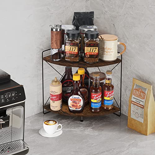2 Tier Corner Shelf, 9.8x9.8x13.1in Z677