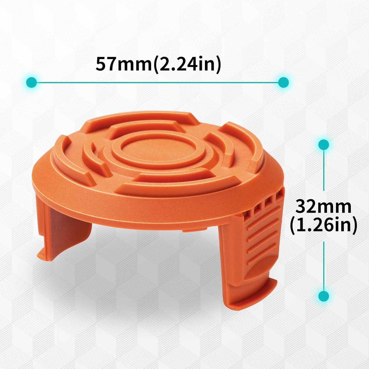3 Pack Trimmer Replacement Spool Cap Covers T78267