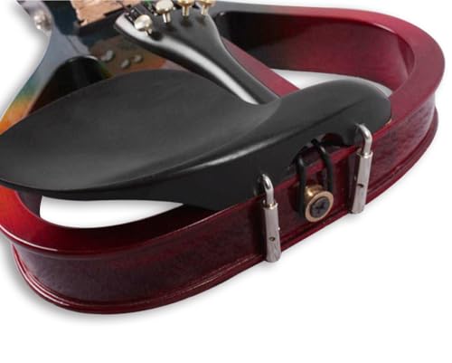 Red Black Solid Wood Electric Violin Full Size 4/4 Z6200