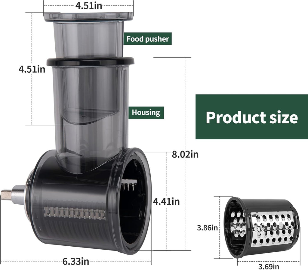 Slicer Shredder Attachment for KitchenAid Stand Mixer with 5 Blades Y2725
