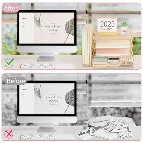 Black 4-tier Desk Paper Letter Tray Organizer with Removable File Holder and Drawer V5866