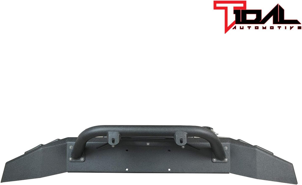 Full Width Front Bumper with LED Light Bar and Winch Plate E69944