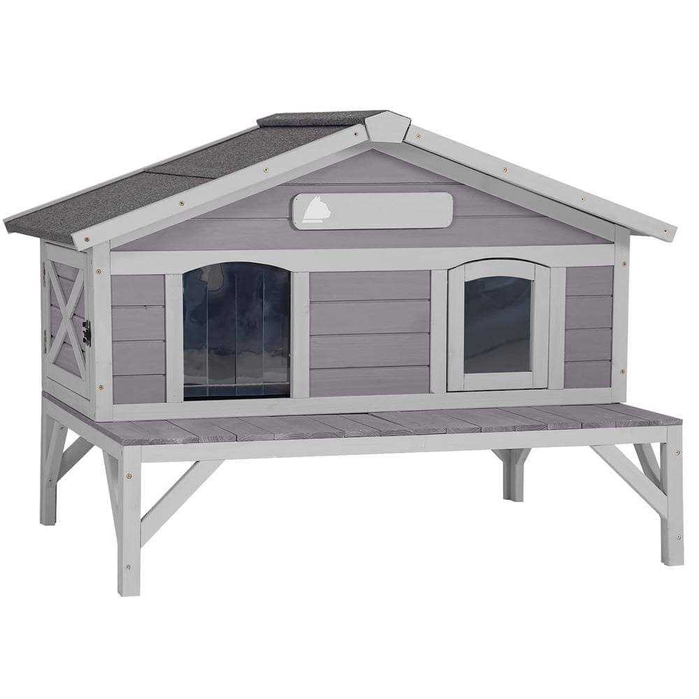 Wooden Cat House E284210