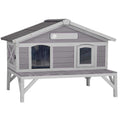 Wooden Cat House E284210