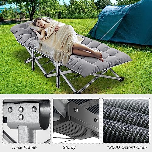 Oversized Folding Camping Cot with Mat & Carrying Bag B99277