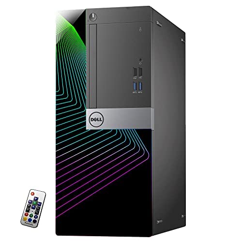 Dell Gaming PC OptiPlex 3040 Tower Desktop Computer Intel Core i7 6th Gen 3.40 GHz RX 550 4GB GDDR5 16GB RAM 1TB SSD Windows 10 Pro Wi-Fi Keyboard Mouse HDMI Renewed X4654