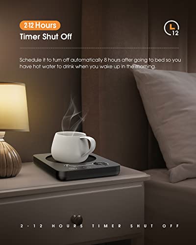 Electric Cup Warmer with Timer and 3-Temperature Settings P9329