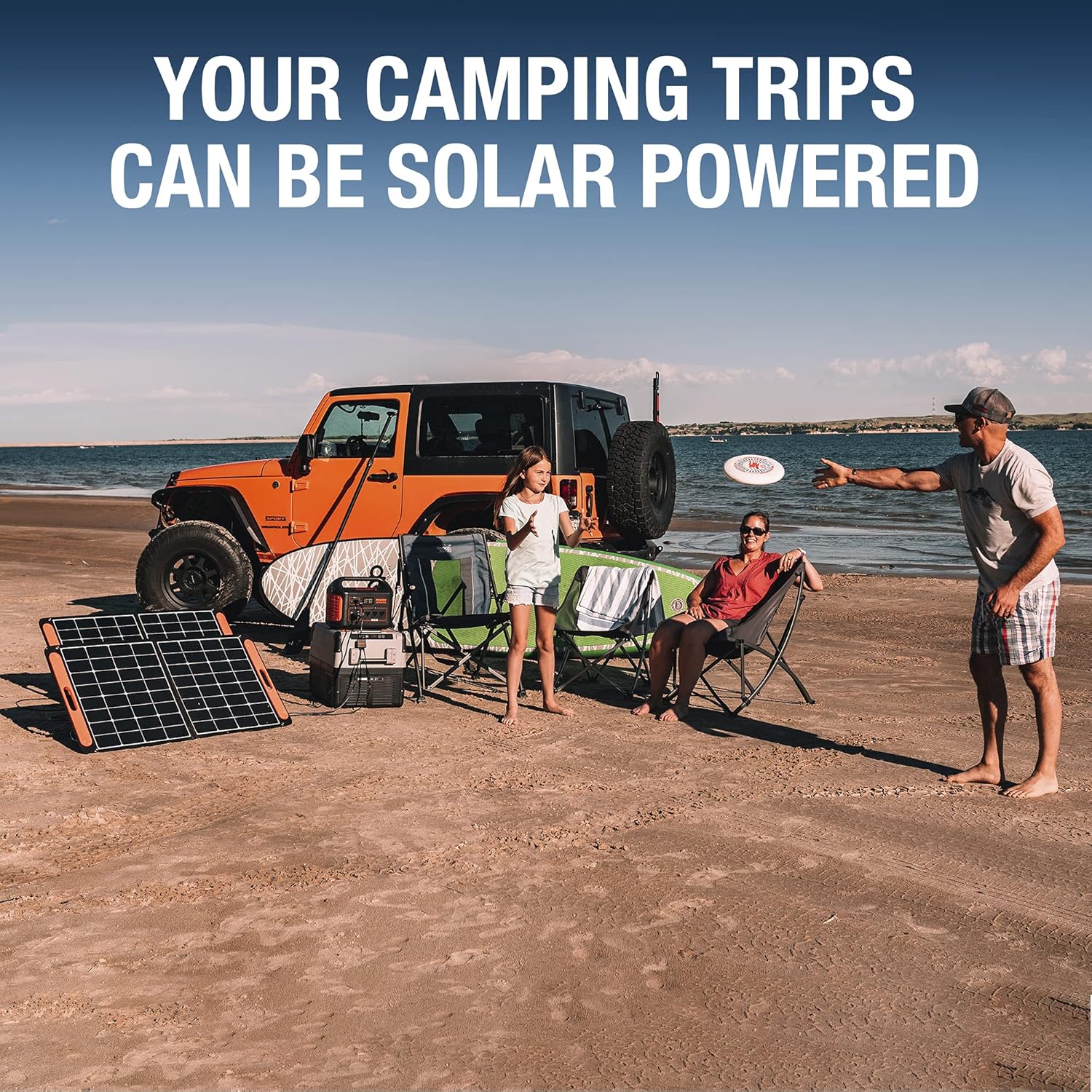Solar Generator 1000 with 2X 100W Solar Panels and 1000W AC Outlets G309