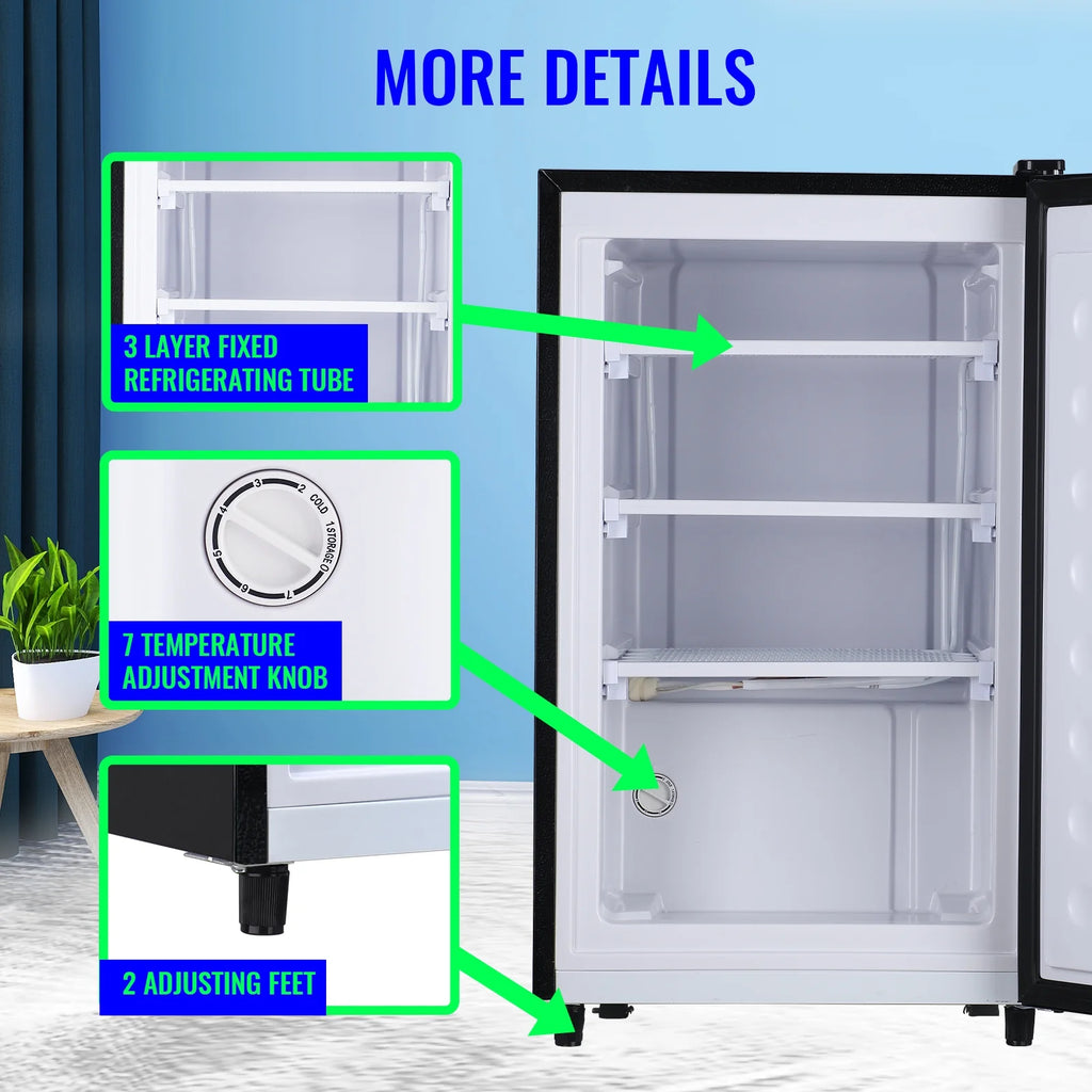 Silver 3.2 Cu.Ft Upright Freezer B16901