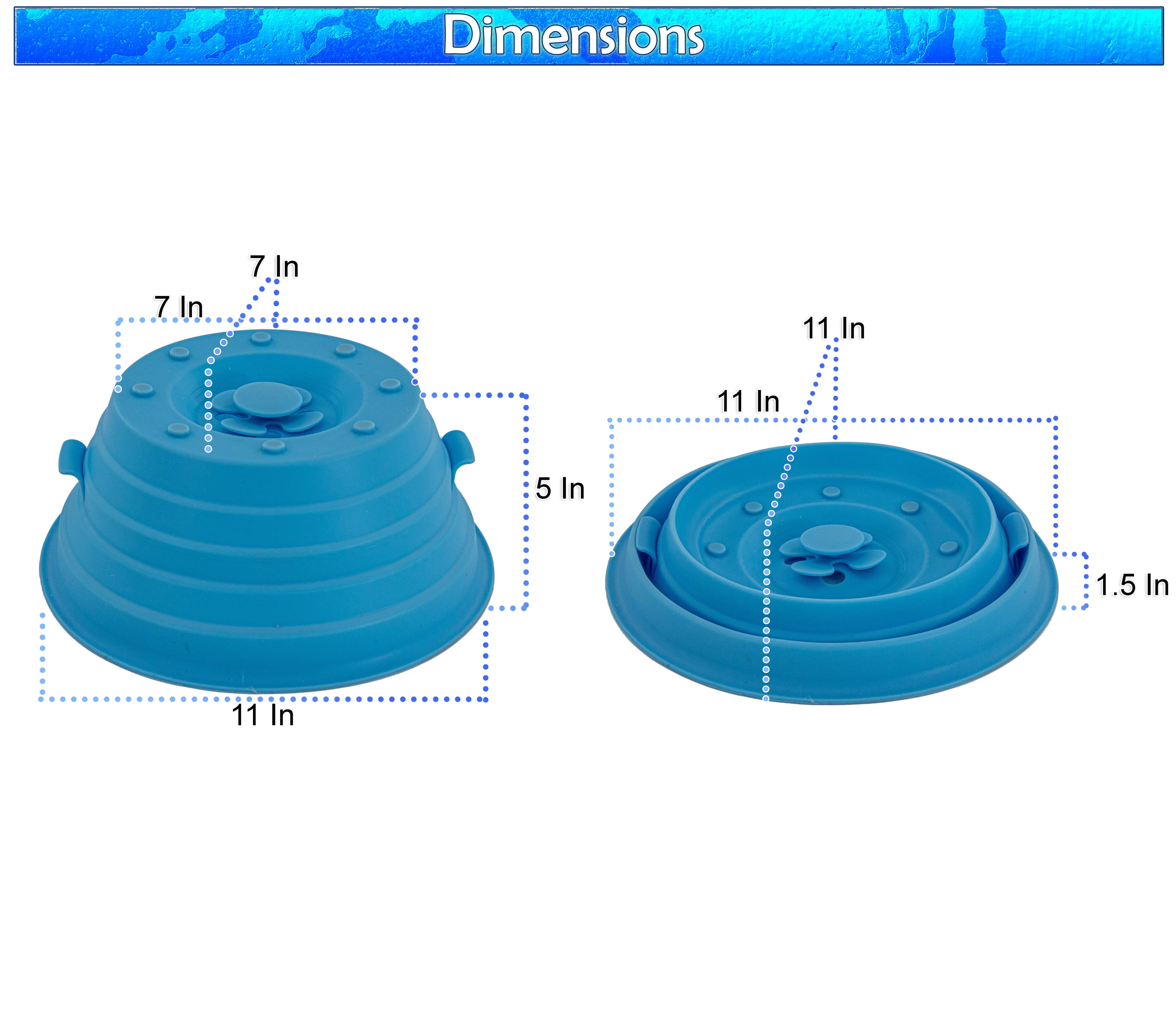 2 Magnetic Silicone Microwave Cover Lid E8246