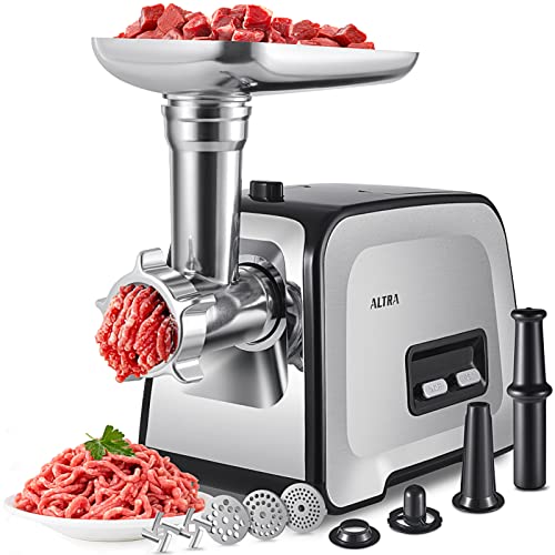 2800W Electric Meat Grinder with Stainless Steel Blades & 3 Grinding Plates H2431