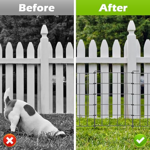 12 Pack 24 in x 13 ft Metal Wire Garden Fence Panels V4694