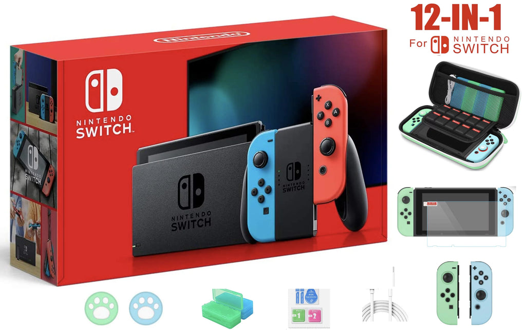 Neon Blue and Neon Red Joy-Con 32GB Console with 6.2" Touchscreen LCD Display Z589461