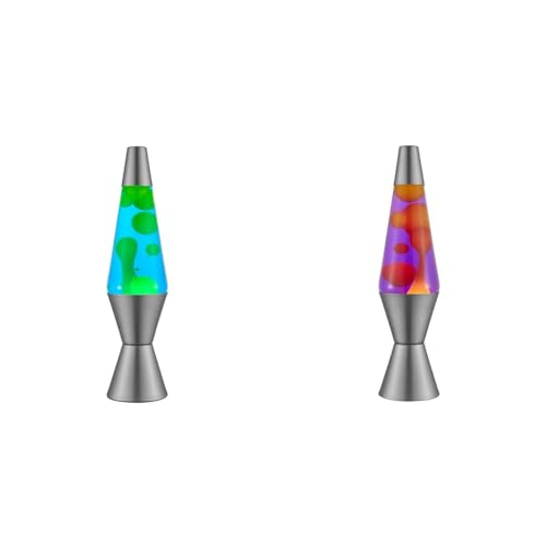 14.5" Yellow/Green Wax and Blue Liquid Motion Light P826