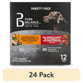 (24 pack) Grain Free Chicken Dinner in Gravy & Beef Dinner in Gravy Wet Dog Food Variety Pack, 3.5 oz, 12 Count V770421
