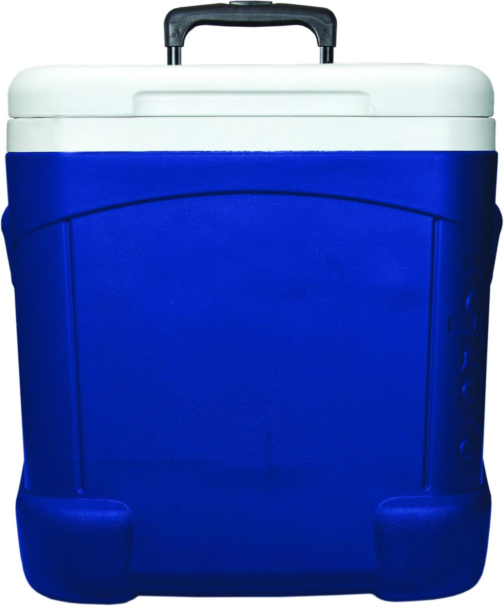 White/Blue 60 Qt Wheeled Cooler I75428