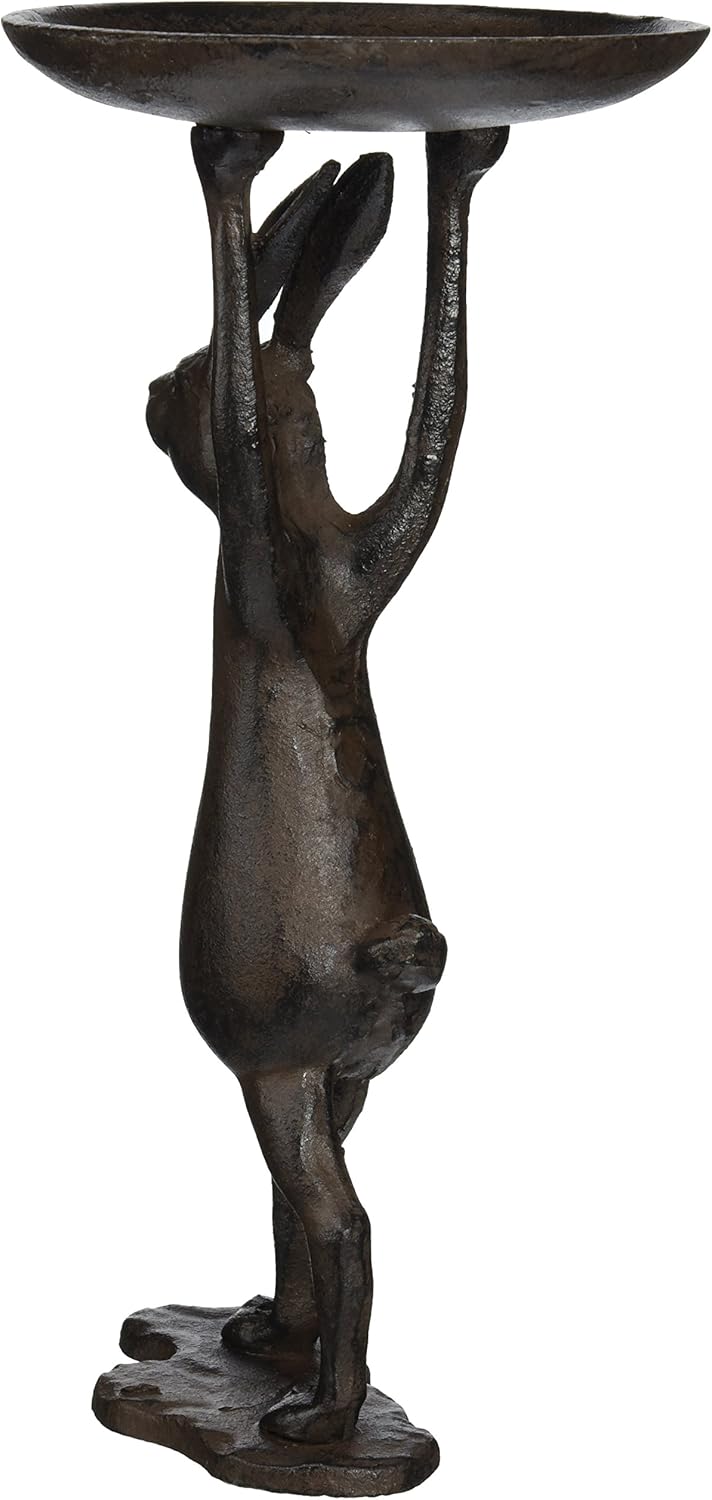 Cast Iron Rabbit Candleholder X2948