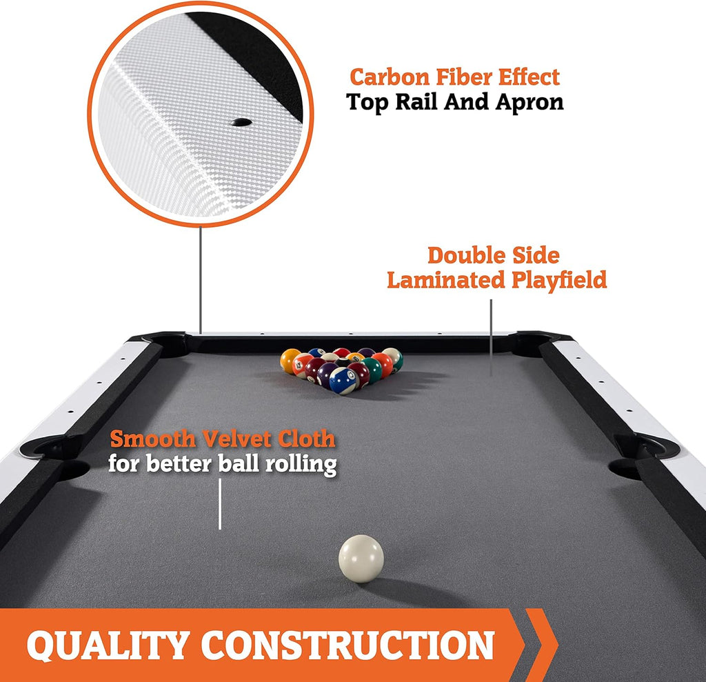 Pool Tables with Preassembled Playfields and Billiard Accessory Set K574298