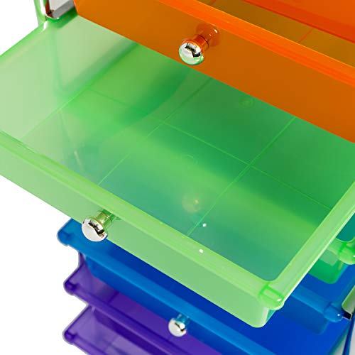 Rolling Storage Cart with 12 Plastic Drawers P240372