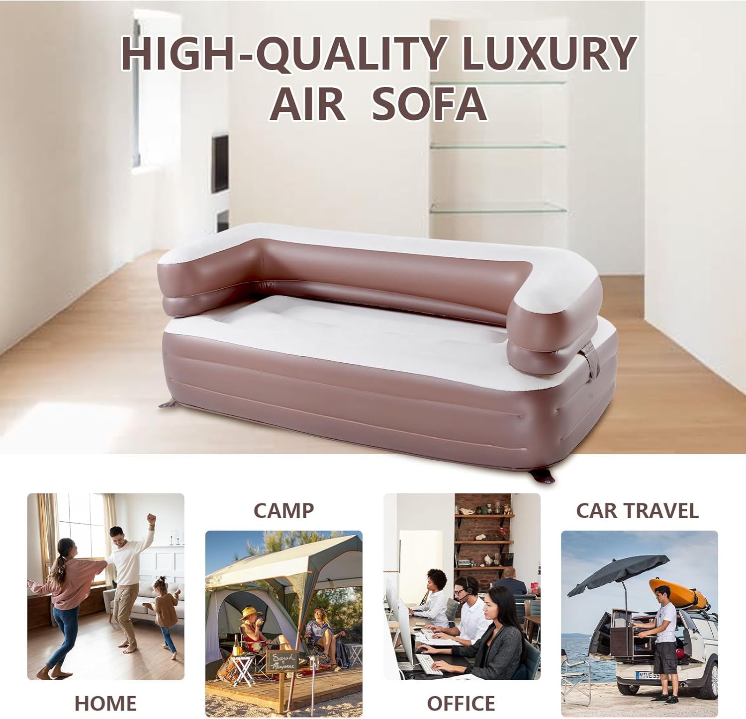 White Inflatable Sofa C93592