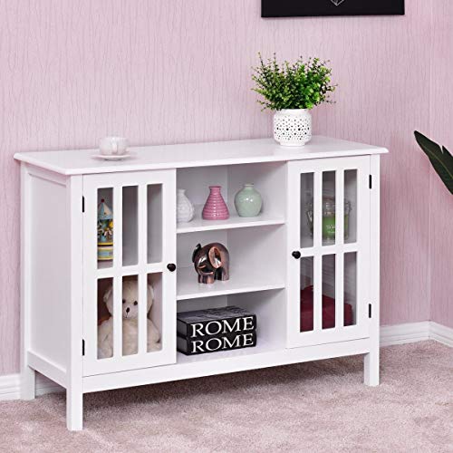Brown Wood TV Stand Storage Cabinet R58119