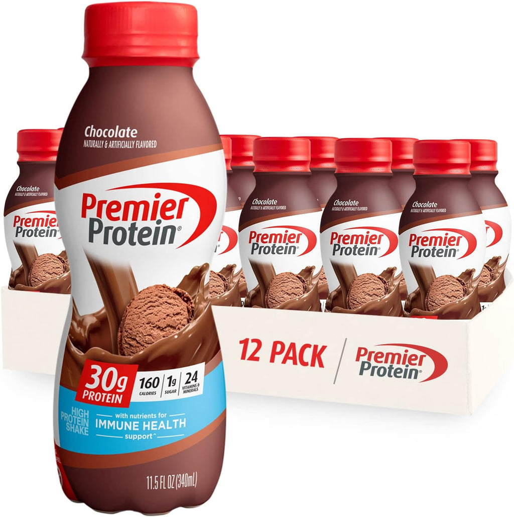 Caramel & Chocolate Flavors 30g Protein 1g Sugar 11.5 oz Bottle (12 Pack) Q6738