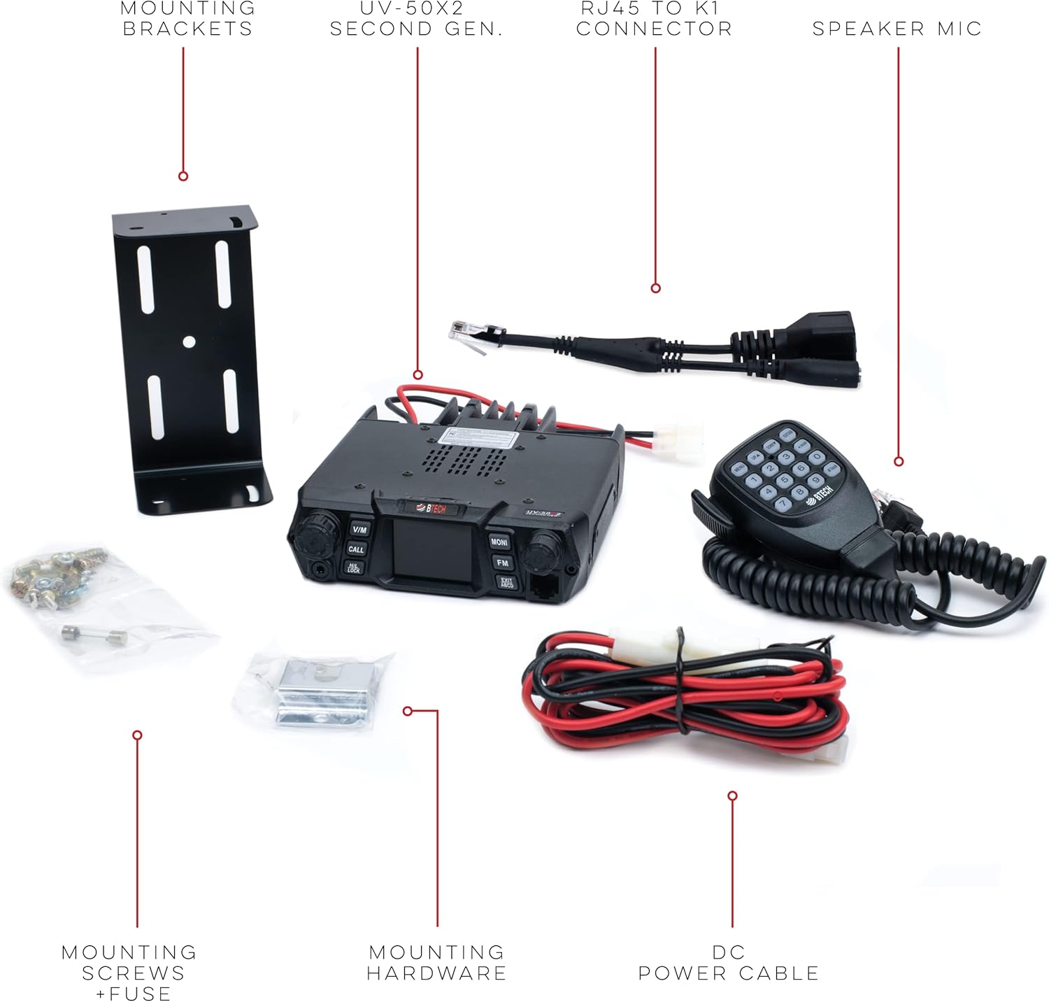50 Watt Dual Band VHF UHF Mobile Radio E981091