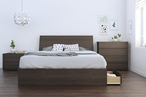 Queen Ebony Storage Headboard Z707752