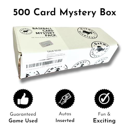 500 Cards Plus Sealed Pack Baseball Card Mystery Box G27447