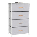 Gray 4 Drawer Fabric Storage Dresser B173249
