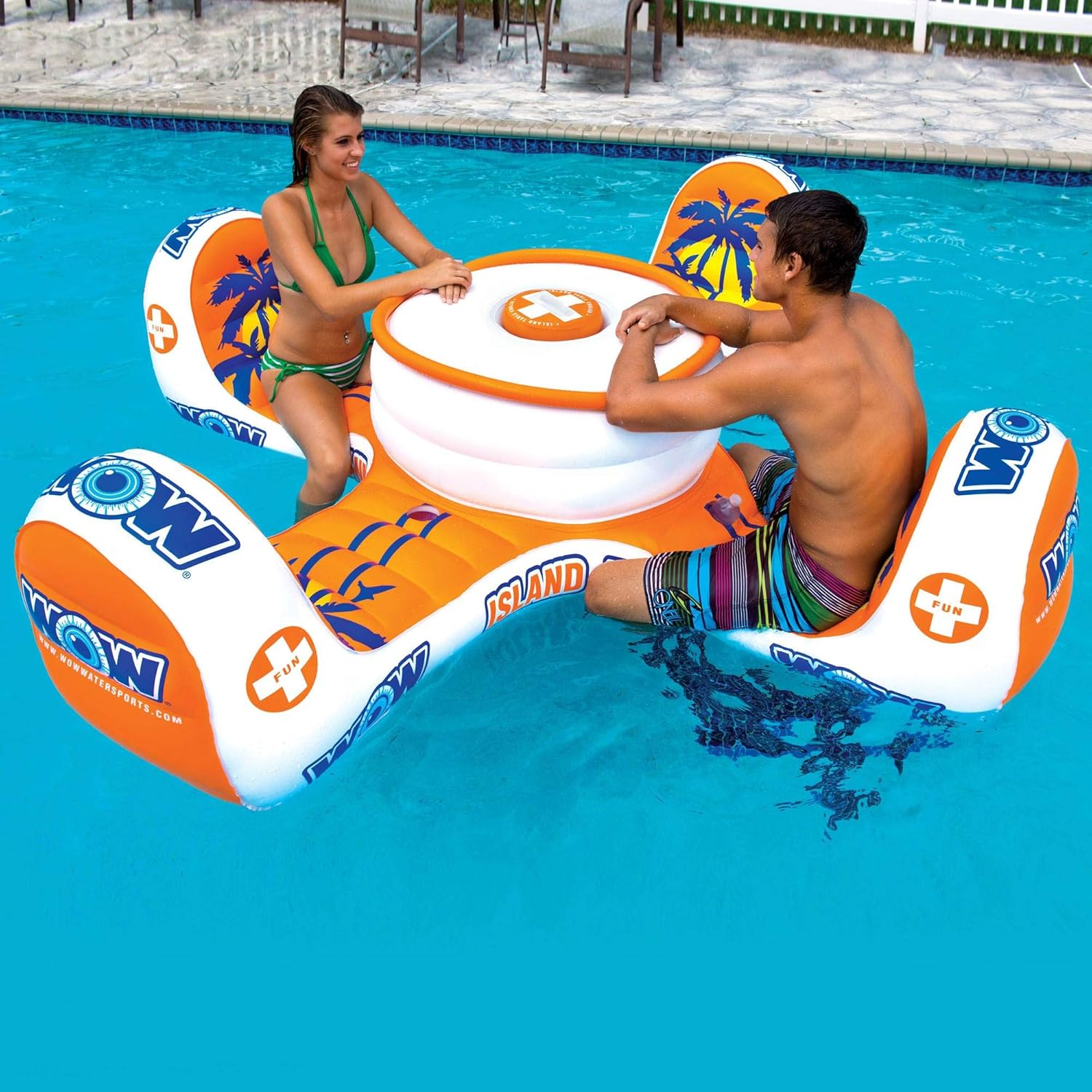Inflatable Table Floating Island Pool Float L4416