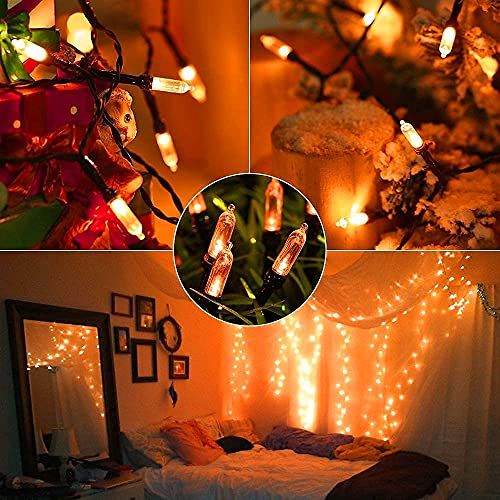 Battery Operated Mini String Lights 33ft 100LED White V70272
