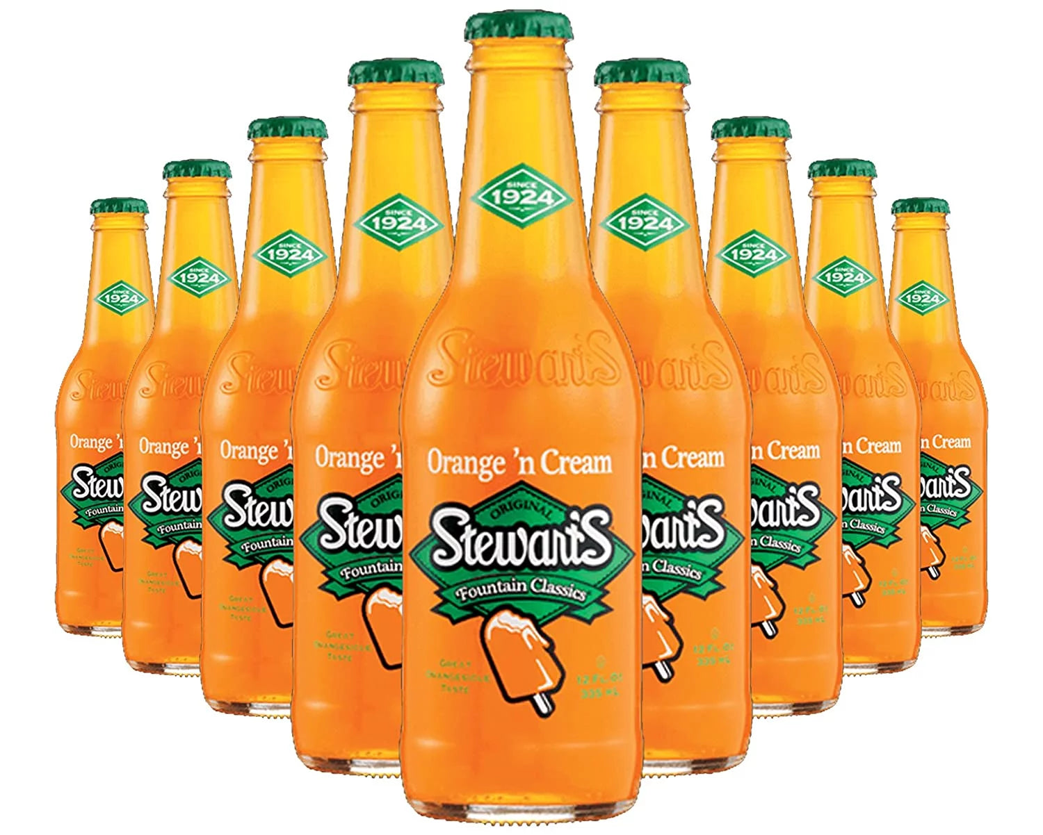Orange & Cream Soda, 12 fl oz (12 Glass Bottles) C106