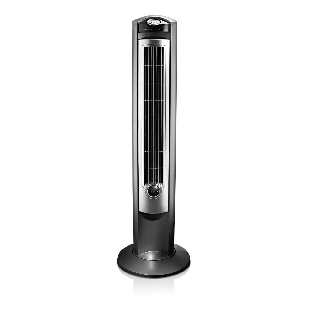 Gray/Brown Tower Fan with Timer and Remote F851