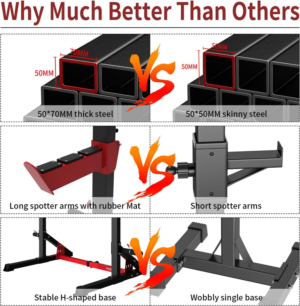 Adjustable Power Rack with Dip Bar Station O108266