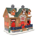 Lighted Ceramic Christmas Village Houses Decorations 8.5" I3813