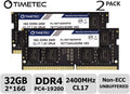 32GB KIT (2x16GB) DDR4 2400MHz SODIMM Laptop Memory E12357
