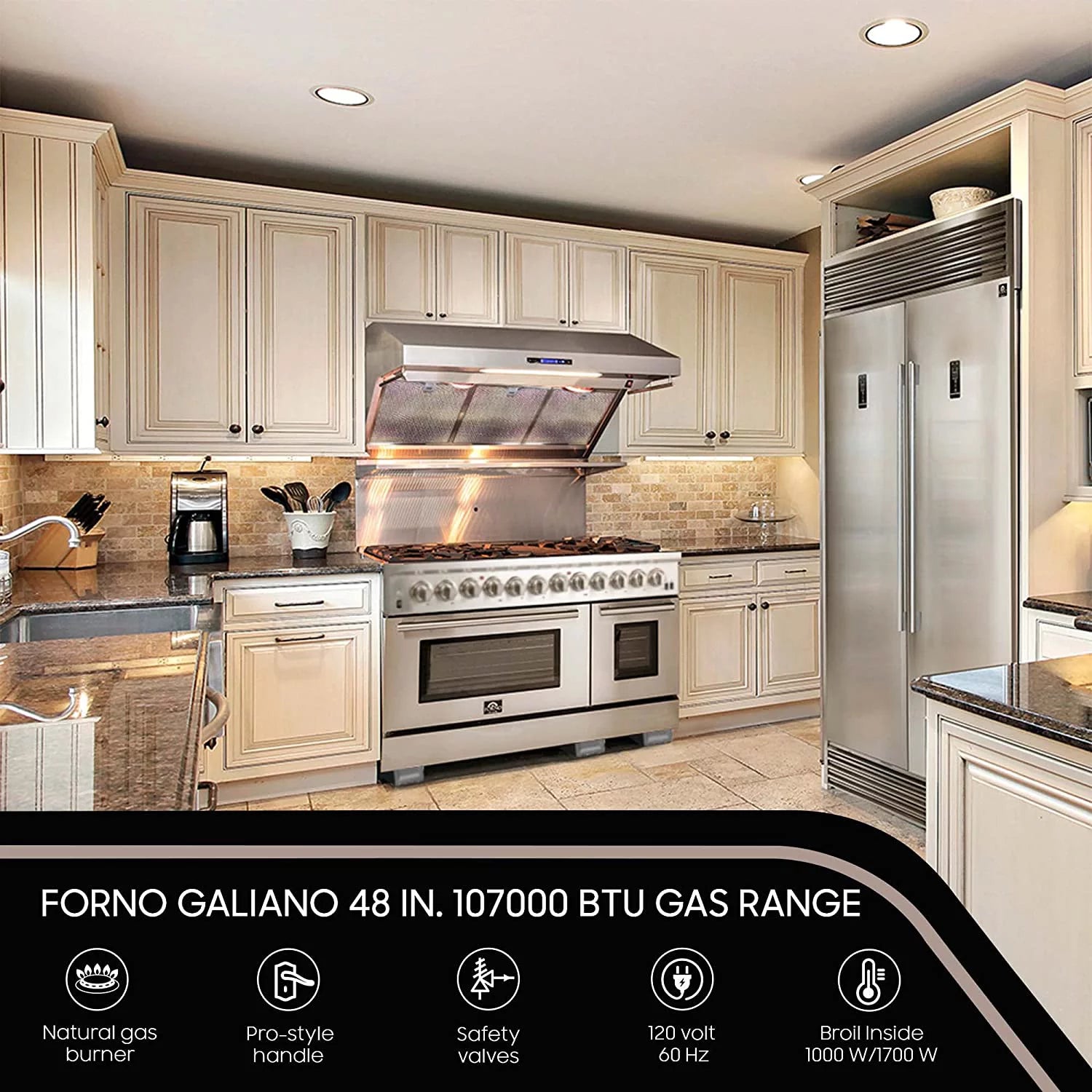 Gold Professional 48" Freestanding Gas Range C541