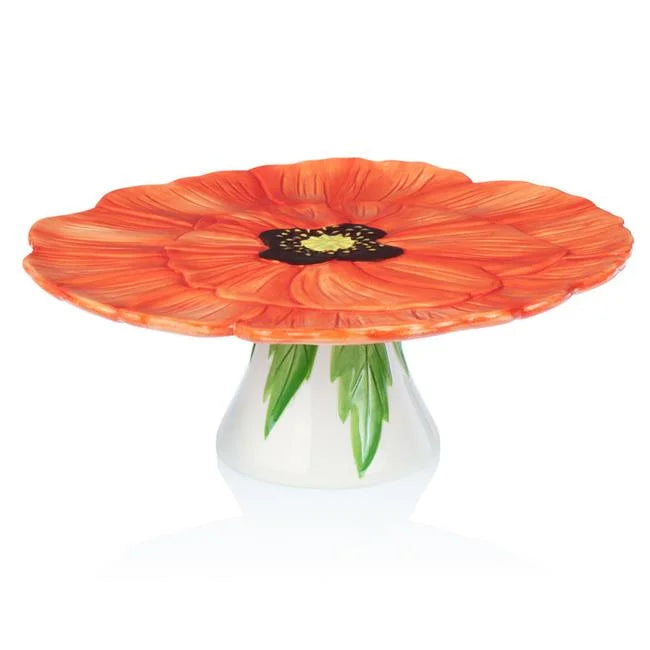 Red Poppy Flower Cake Stand R585259