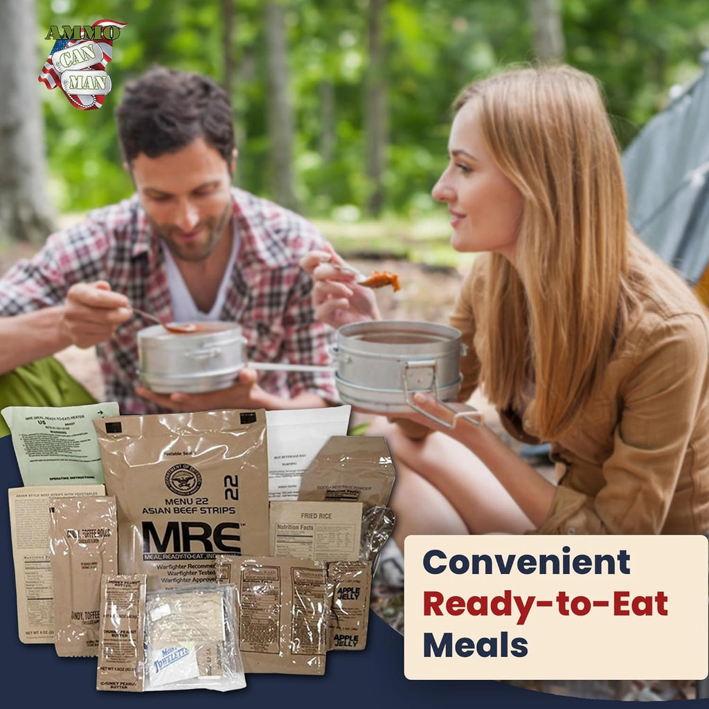 12 Pack MRE with Flameless Heaters and Freeze Dried Meals V20337