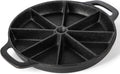 Black 8-edges Non Stick Cast Iron Skillet O884183