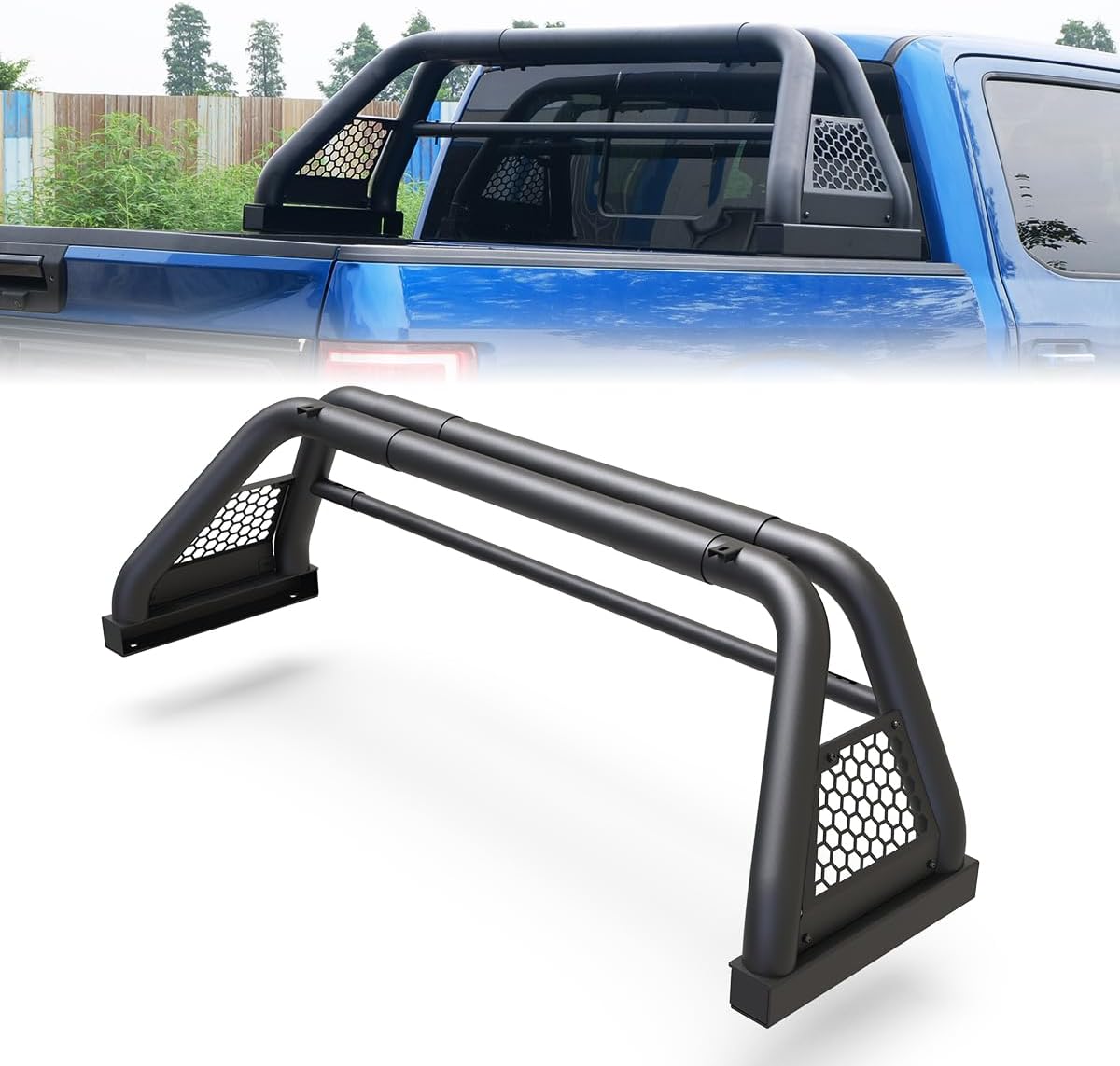 Retractable Tailgate Ladder 56"-68" Foldable Adjustable O133279