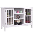 Brown Wood TV Stand Storage Cabinet R58119