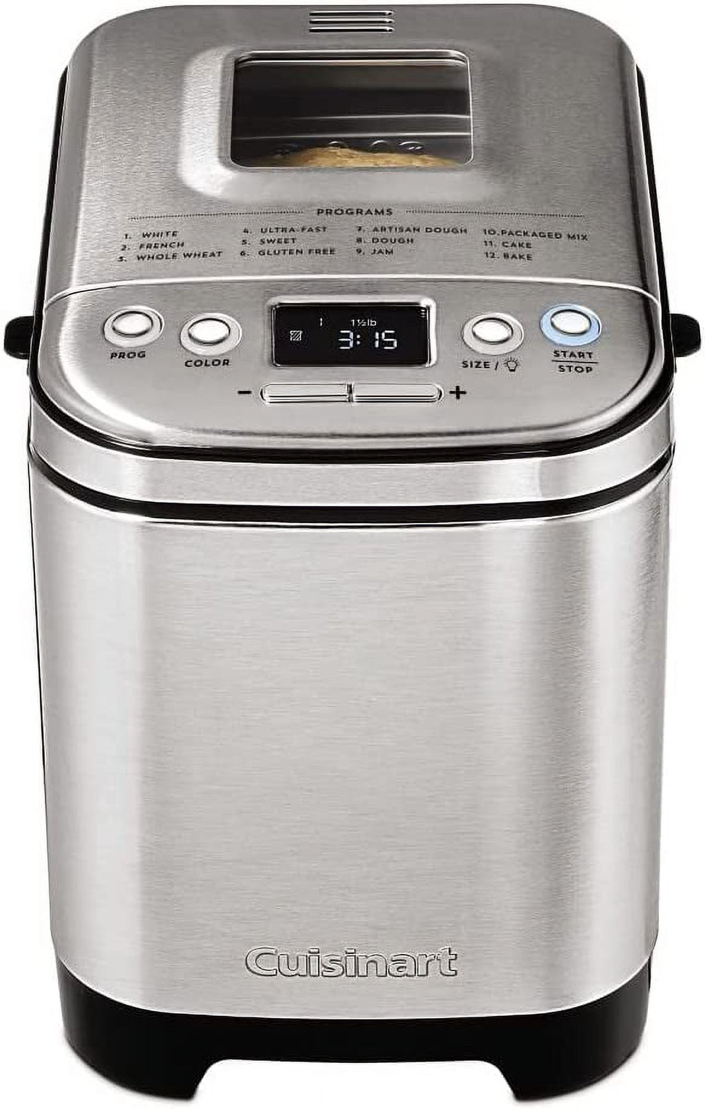 Compact Automatic Bread Maker, Silver Black & Baking Sheet, 17 Inch Sheet Pan, Bronze P67380