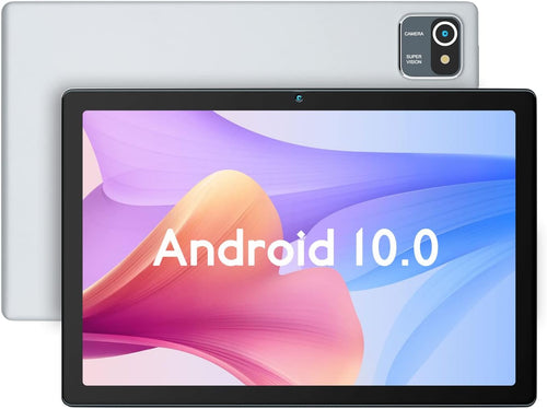 10 Inch Android Tablet IPS HD Display 2GB+32GB Quad-Core 6000mAh Battery Silver X8486