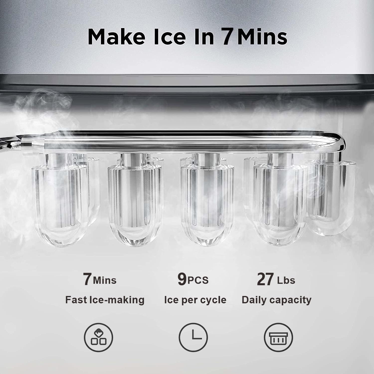 Water Cooler Dispenser with Ice Maker 5 Gallon Top Load N53647