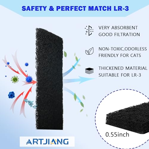 Activated Charcoal Cat Litter Box Filters M7334