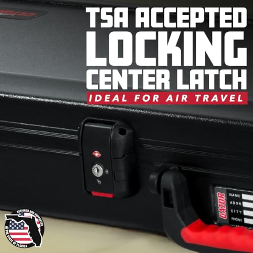 Molded Flight Case for Electric Guitars with TSA Locking Latch G113811
